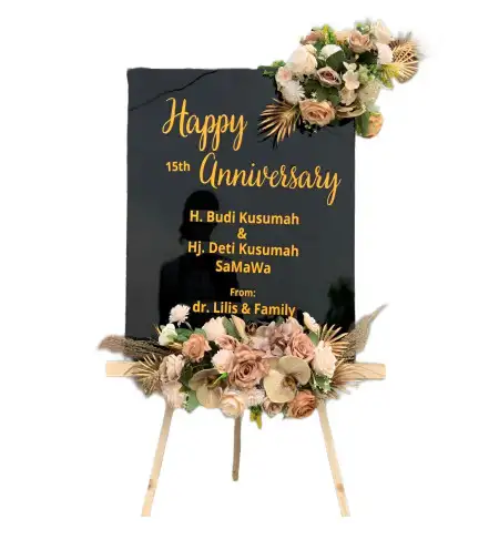 Papan Bunga Akrilik Gedung Wedding Cileungsi