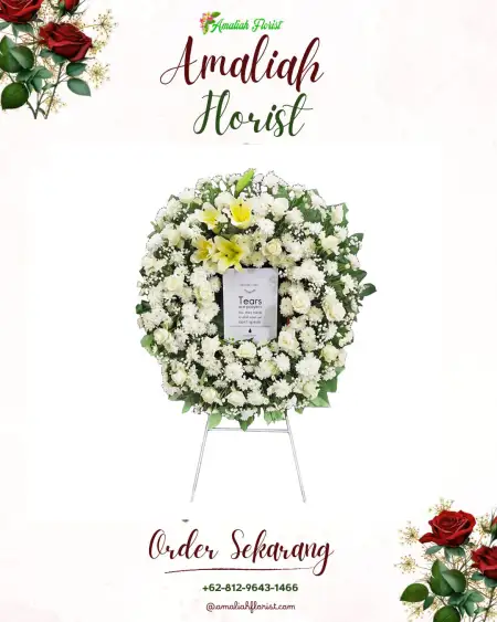 Krans Bunga Duka Gedung Wedding Cileungsi