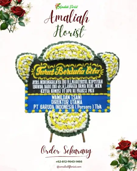 Papan Bunga Duka Gedung Wedding Cileungsi